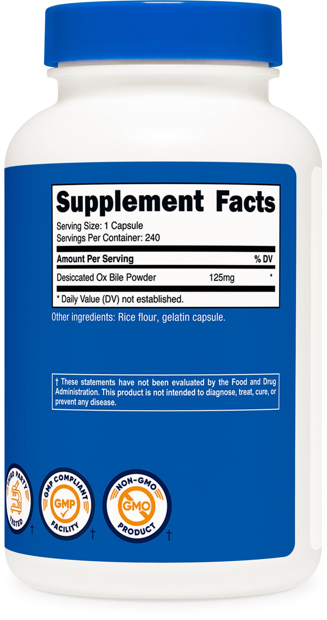 Nutricost Ox Bile Capsules facility view signals rigorous manufacturing standards.