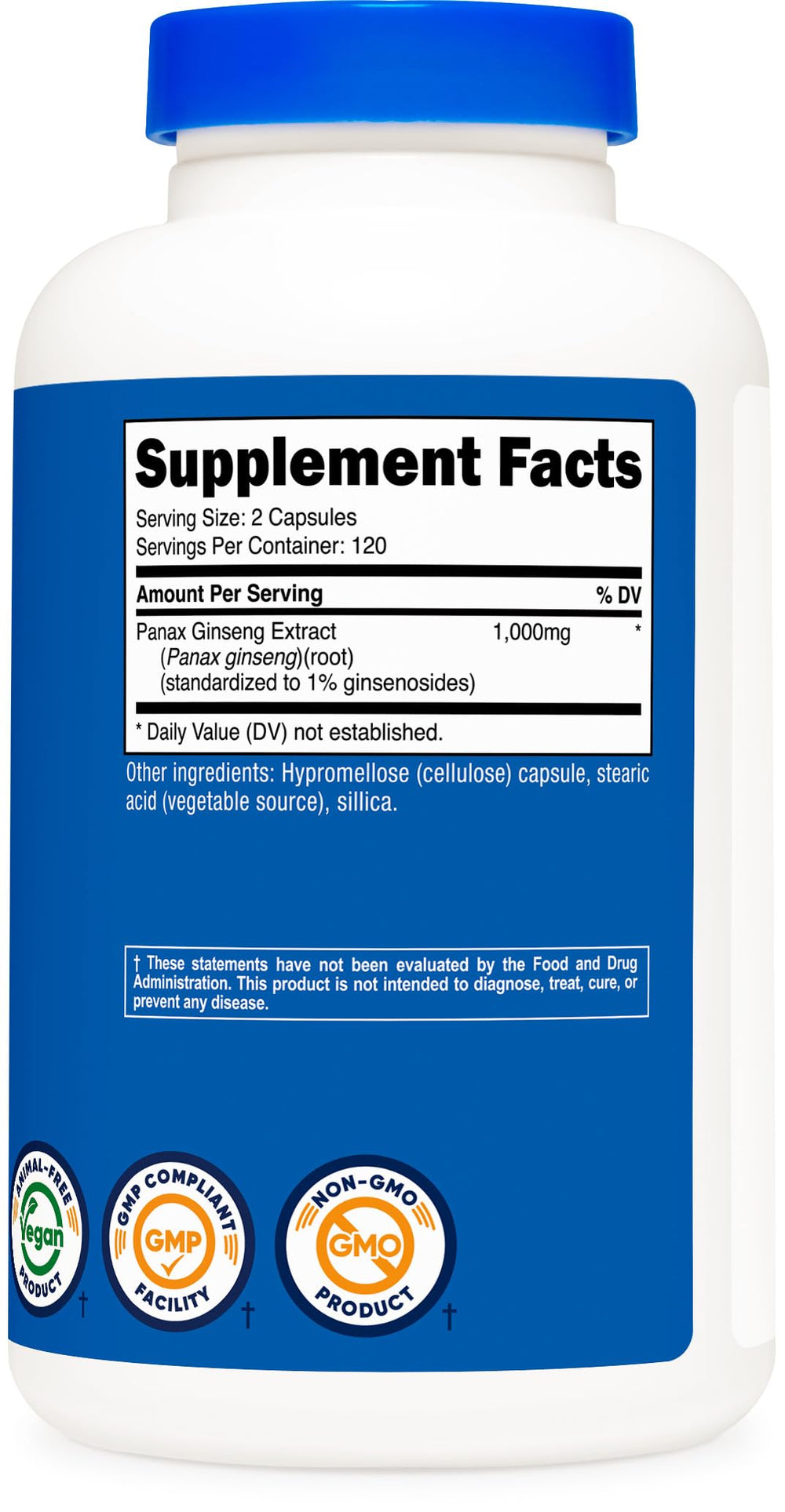 Nutricost Panax Ginseng serving setup suggests easy daily integration