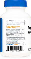 Nutricost Peppermint Oil Softgels GMP facility badge signaling quality control