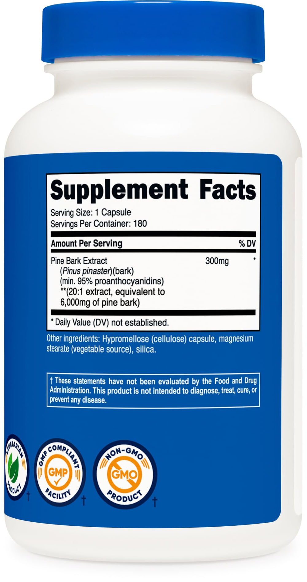 Facility certifications on packaging indicating quality manufacturing
