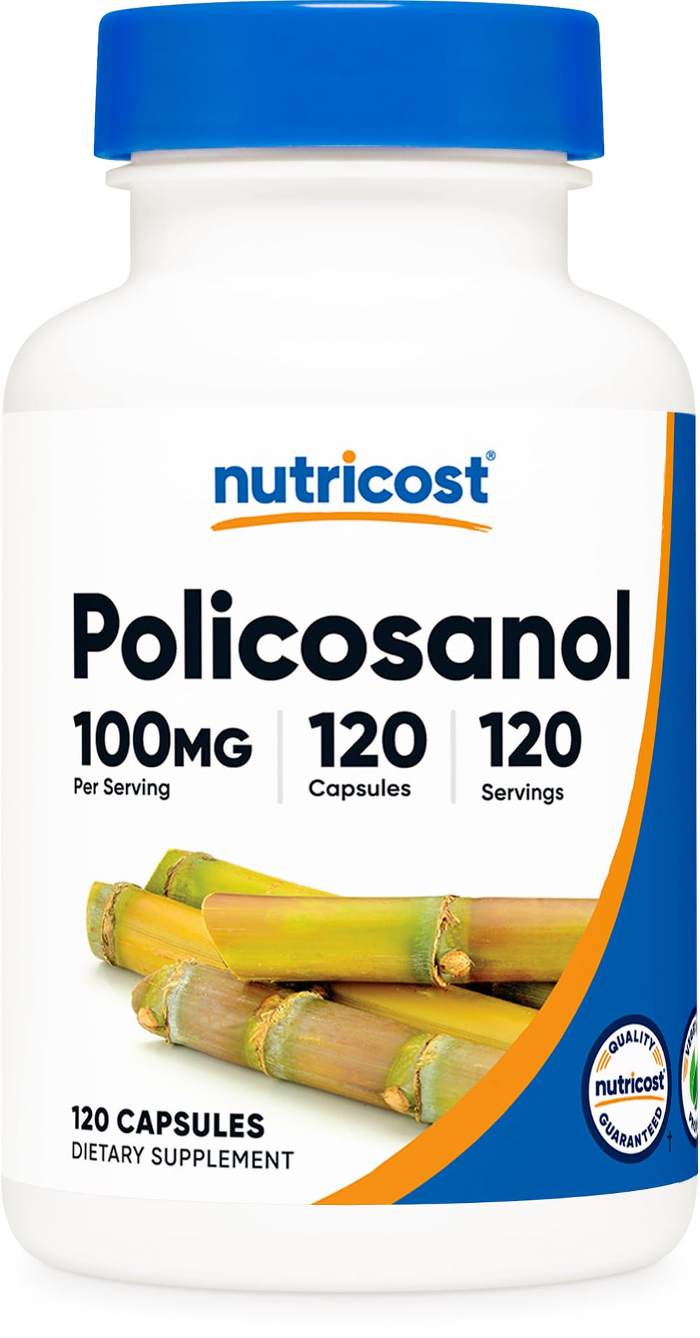 Nutricost Policosanol 100mg bottle for daily use