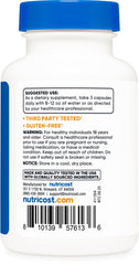 Nutricost Pomegranate Extract serving capsules showcasing convenient three-capsule dose