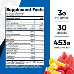 Nutricost Pre-C Creatine Fruit Punch scoop measures servings for consistent dosing.