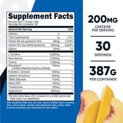 Nutricost blue raspberry pre-workout tub with vibrant flavor