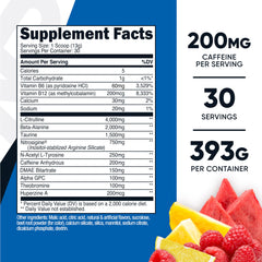 Nutricost Pre-Workout fruit punch powder provides refreshing energy for workouts