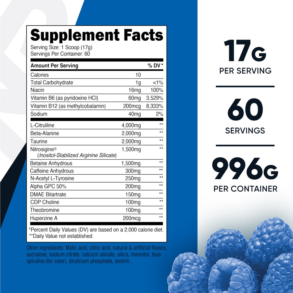 Nutricost Pre-X Xtreme scoop inside bottle shows convenient serving for workouts