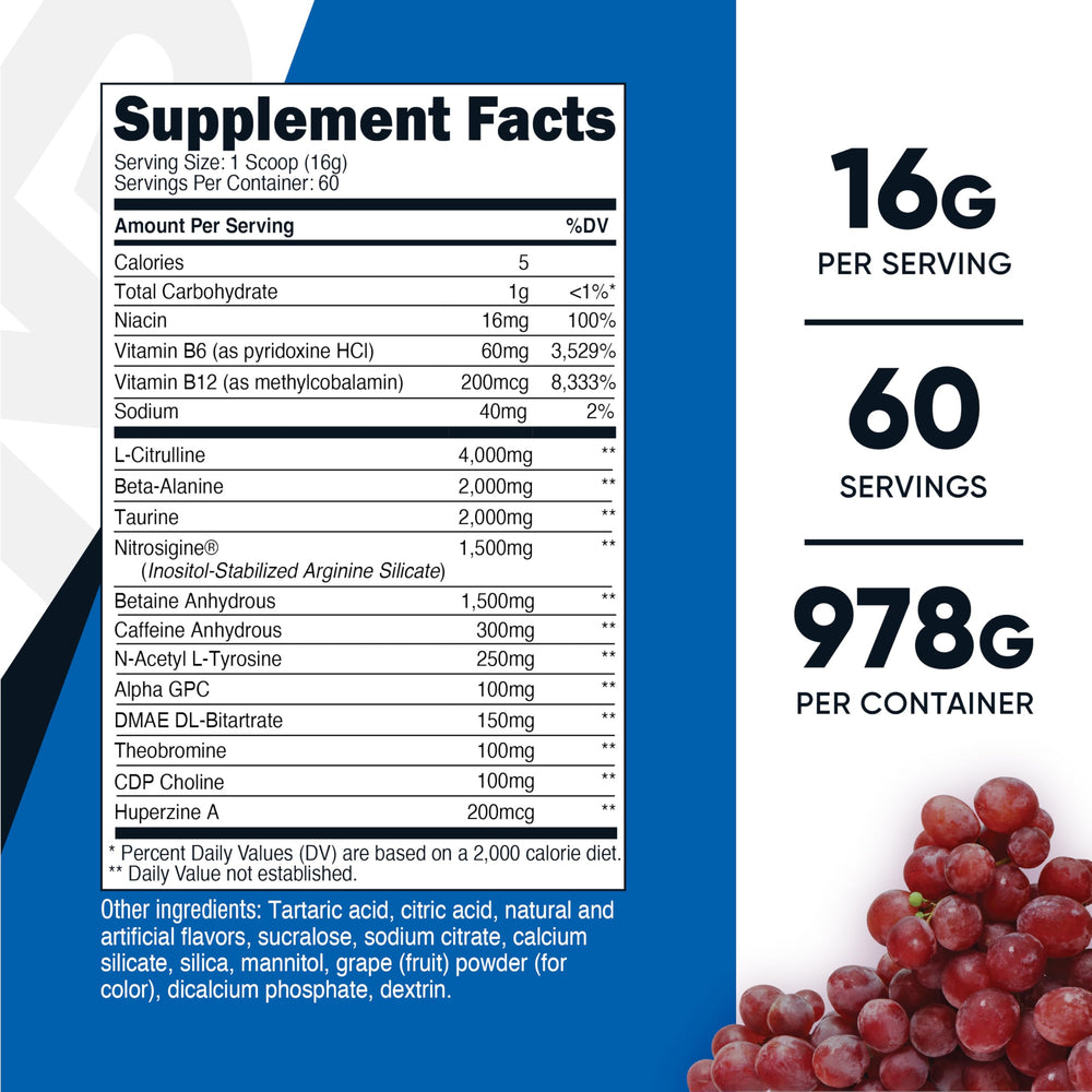 Nutricost Pre-X Xtreme scoop inside the tub for easy dosing