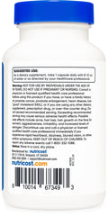 Nutricost Pregnenolone 100mg serving demonstrates convenient 1-capsule daily serving