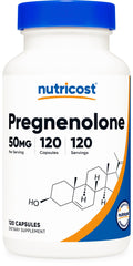 Nutricost Pregnenolone bottle front view for daily wellness support.