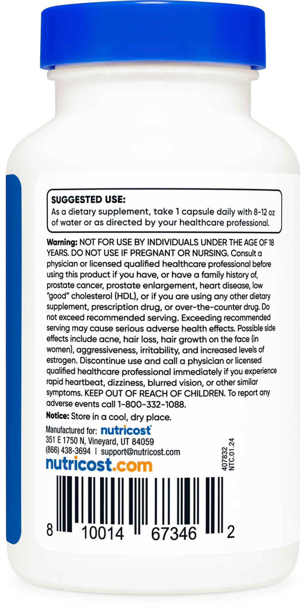 Nutricost Pregnenolone GMP facility image emphasizing quality control