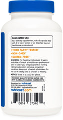 Nutricost Pygeum bottle with cap off and capsules ready for daily use.