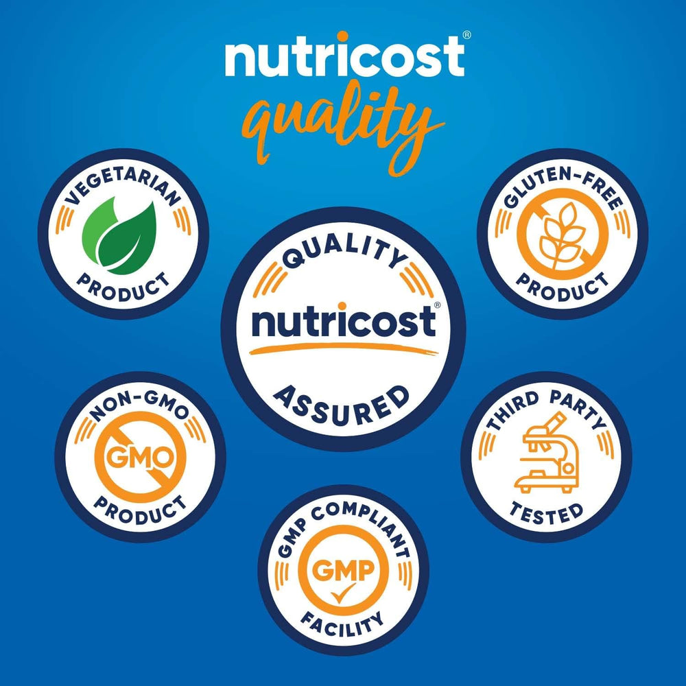 Nutricost Quercetin 880mg with Bromelain 165mg bottle; 120 servings per bottle.