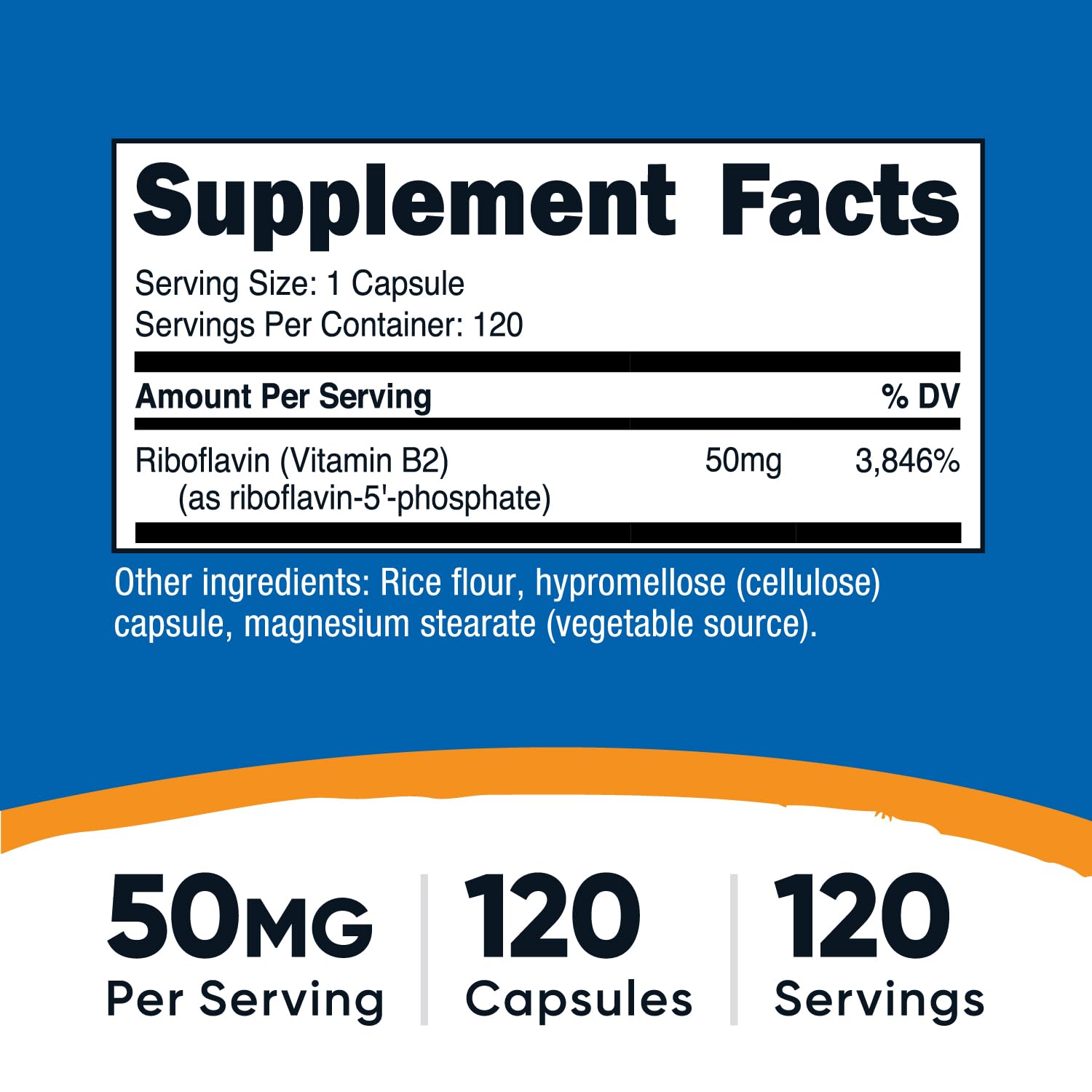 Nutricost R-5-P label closeup highlighting quality standards.