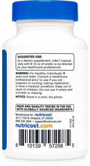 Nutricost Rhodiola packaging front showing gluten-free and non-GMO promise.