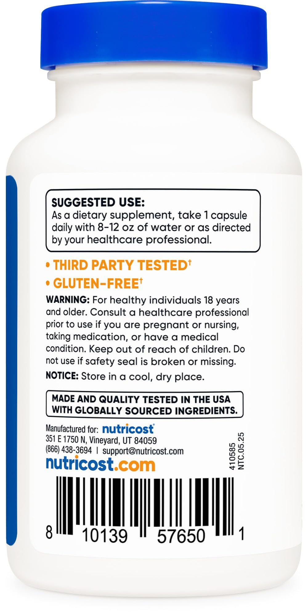 Graphic indicating 4,000 mg sage leaf equivalent per serving for Nutricost Sage Extract.