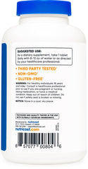 Gluten-free and non-GMO Nutricost salt tablets on packaging