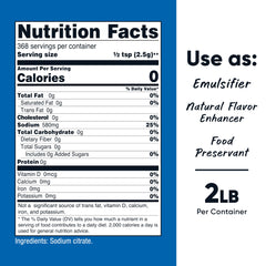 Nutricost Sodium Citrate pour near a pot, aids emulsification for creamy sauces.