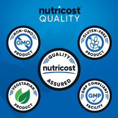 Nutricost label close-up showcasing L-Citrulline and Beta-Alanine for endurance support.