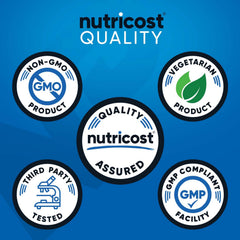 Nutricost Turkesterone label displaying non-GMO and gluten-free status