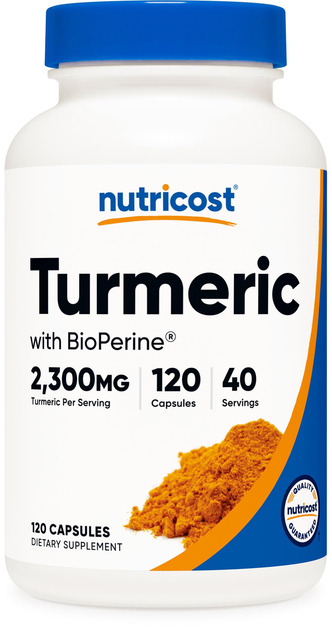 Nutricost turmeric-curcumin bottle shows a premium supplement display for daily use.