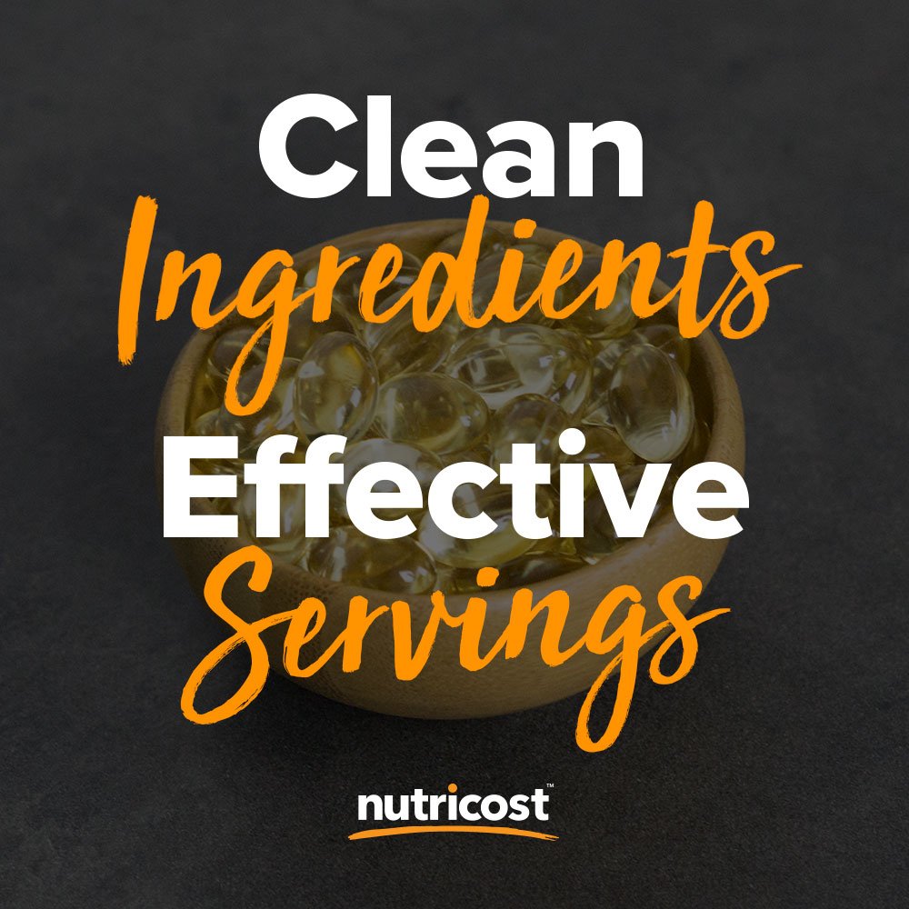 Nutricost Vitamin E 400 IU bottle emphasizes 240 capsules per bottle.