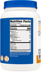 Nutricost Whey Protein Isolate nutrition panel with high protein content.