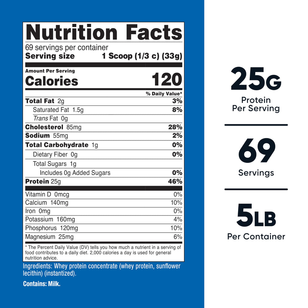 Nutricost whey protein concentrate scoop with measurement for precise servings
