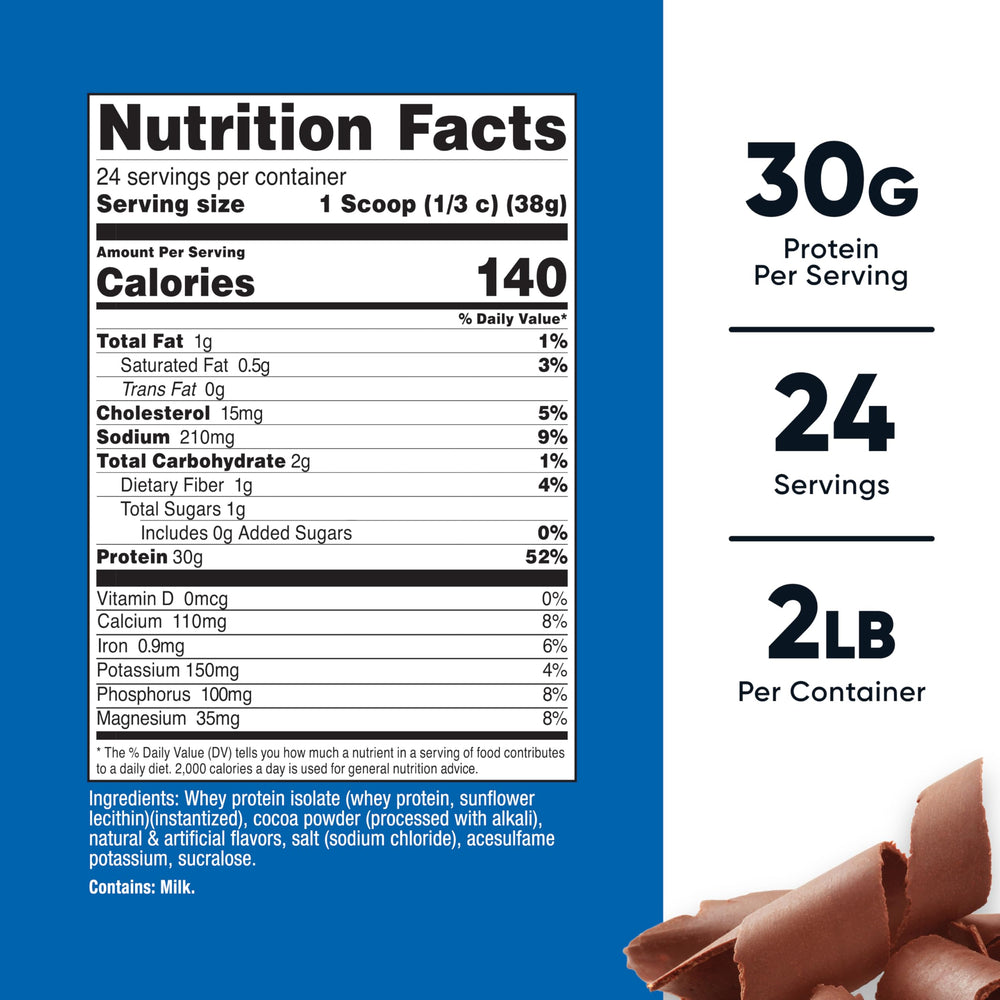 Nutricost whey protein isolate shake pours smoothly with milk chocolate flavor.