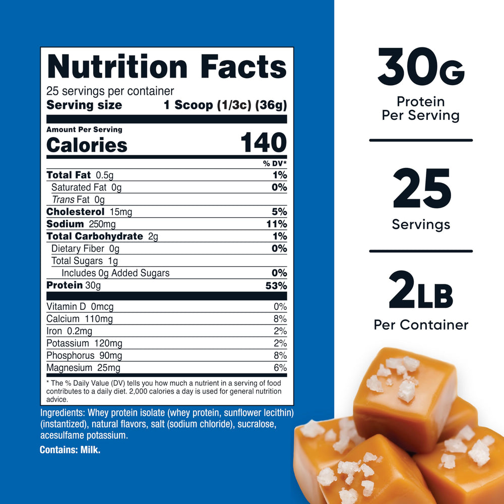 Nutricost salted caramel powder awaits, ideal for shakes and smoothies.