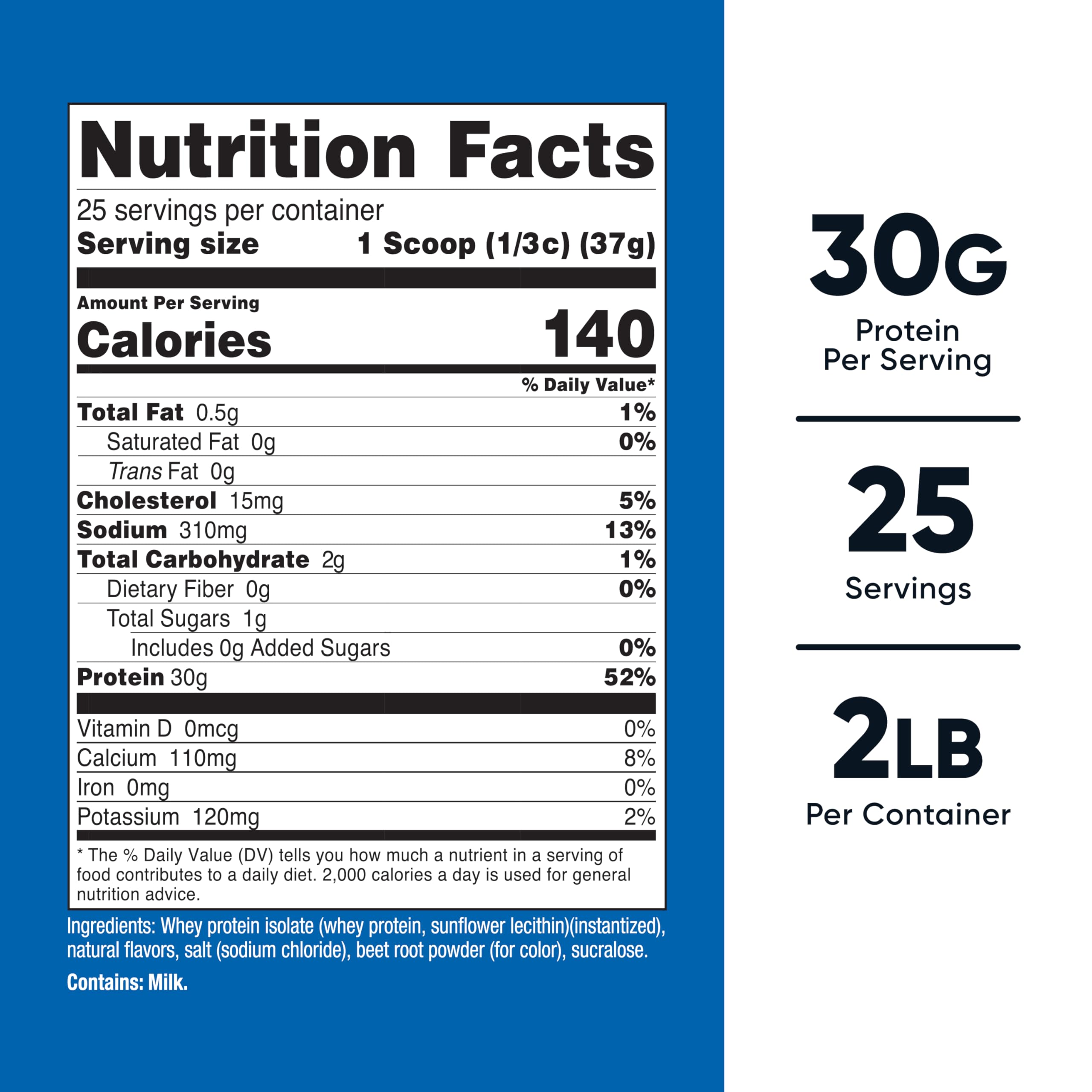 Nutricost Whey Protein Isolate Strawberry Milkshake scoop demonstrates easy serving and accuracy.