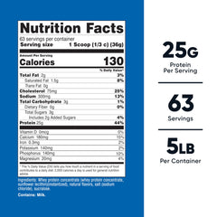 Nutricost vanilla whey protein label highlighting non-GMO and gluten-free features