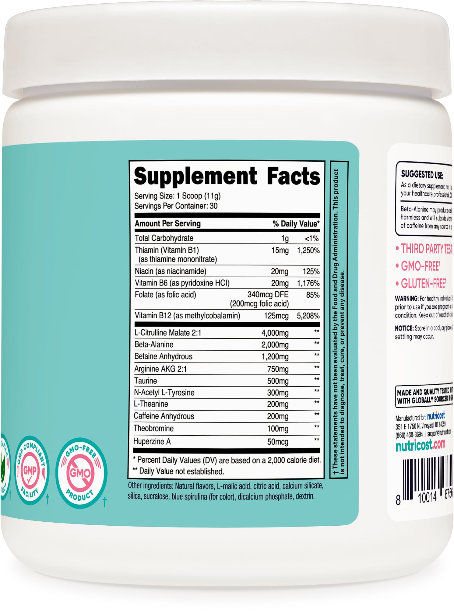 Nutricost women workout setup with bottle ready for gym session