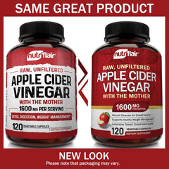NutriFlair ACV capsules The Mother close-up highlights fermentation and natural potency.