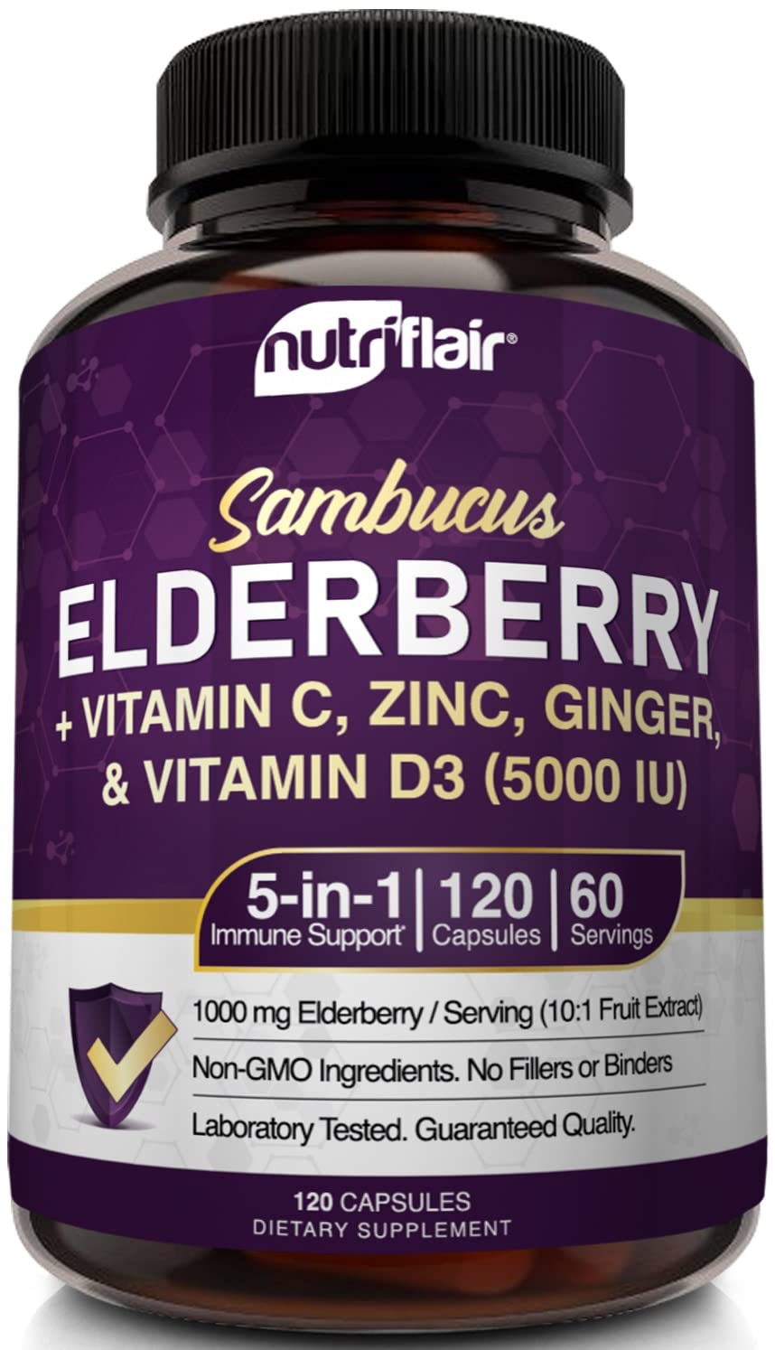 NutriFlair bottle closeup showing easy daily dosing