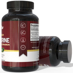 NutriFlair ingredient panel label clearly shows Berberine and Cinnamon.