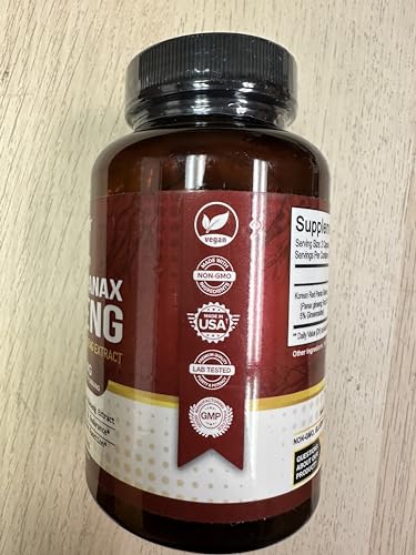 NutriFlair Korean Red Panax Ginseng capsules close-up for daily focus