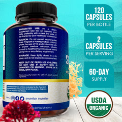 NutriFlair sea moss powder blend highlighting natural minerals and plant-based nutrition.