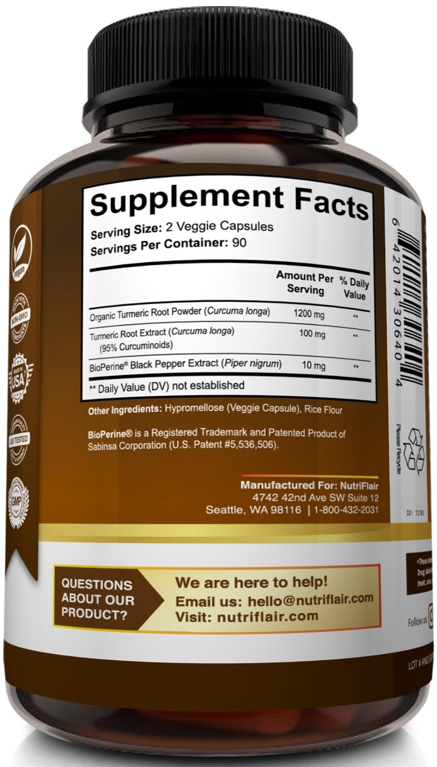 NutriFlair third-party testing seal on packaging for quality assurance.