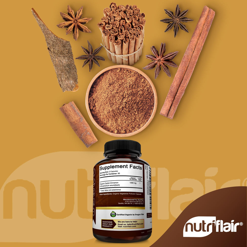 NutriFlair USDA Organic seal indicates certification and transparent sourcing