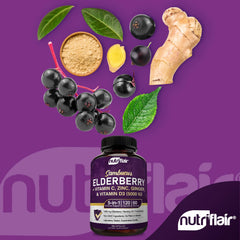 NutriFlair Vitamin C 400 mg per serving supports daily wellness.