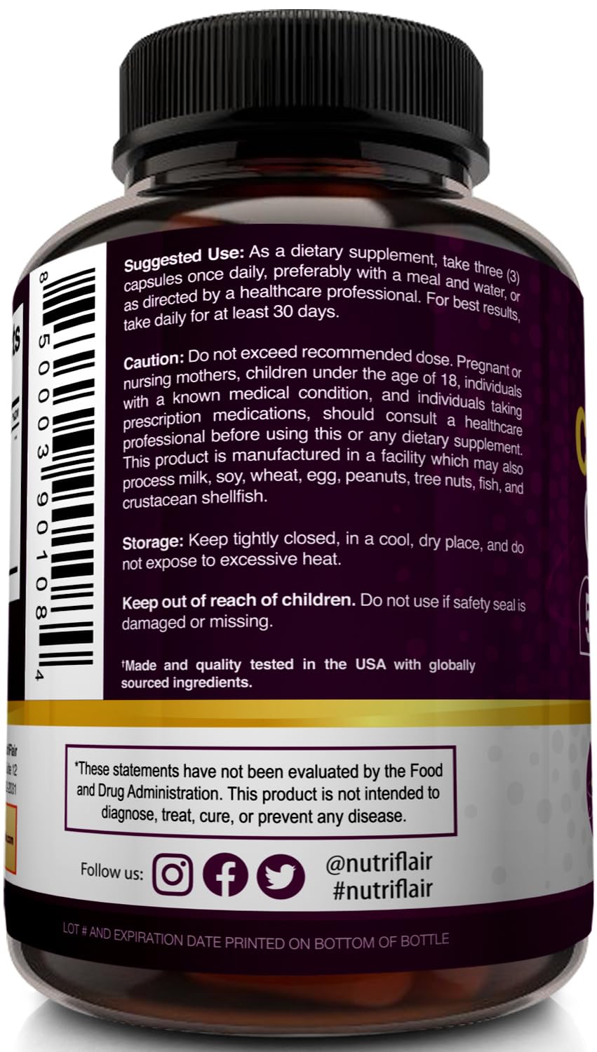 NutriFlair capsules on shelf ready for daily wellness routine.