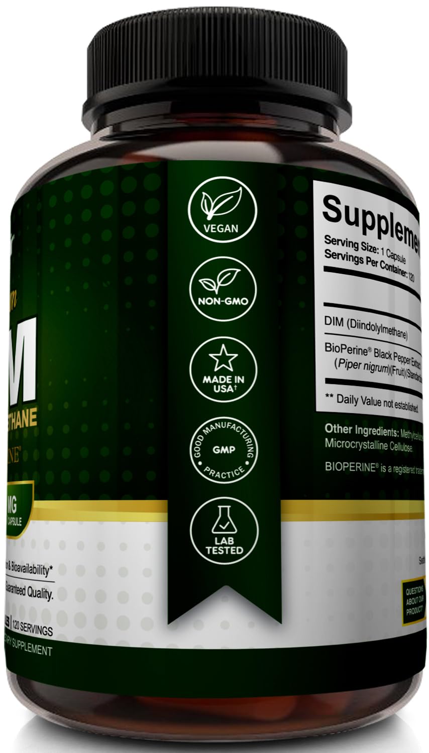 NutriFlair DIM package front showing potency and vegan claim