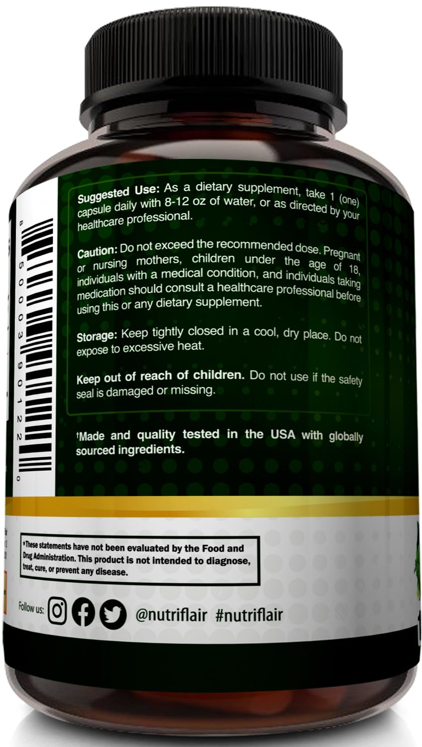 NutriFlair label detail highlighting vegan non-GMO ingredients