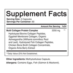NutriFlair collagen capsules container shows 60 servings for ongoing joint and skin support.