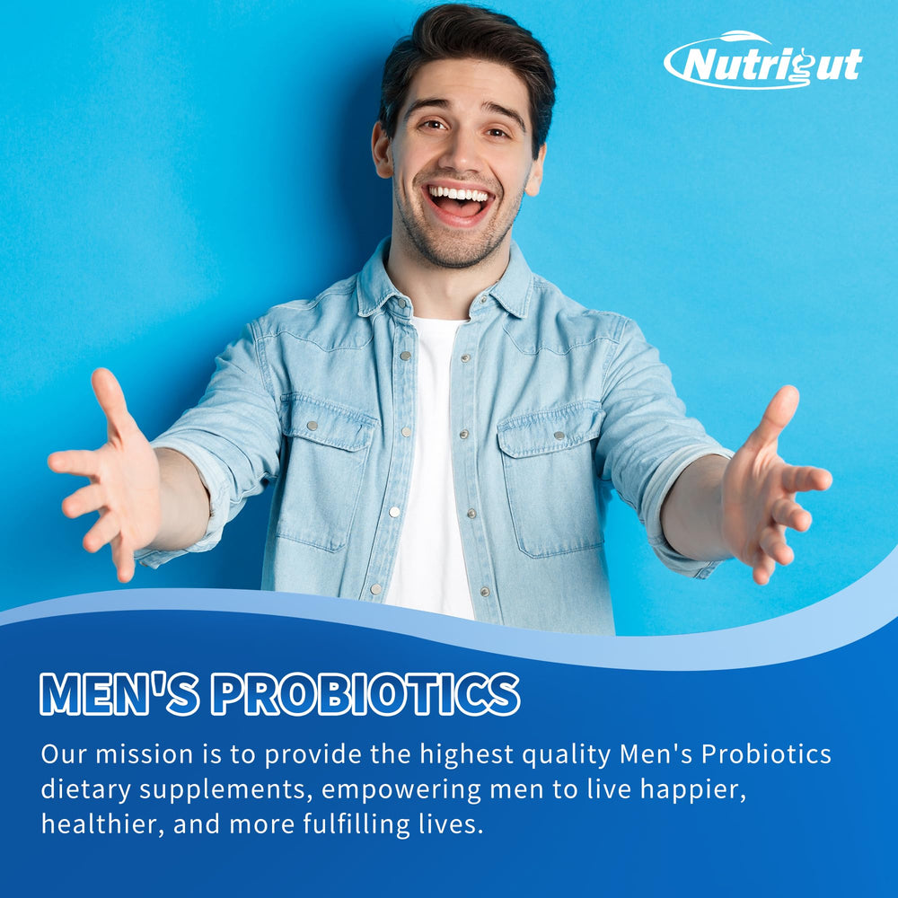 NutriGut Probiotics for Men pumpkin seed focus supports bladder comfort