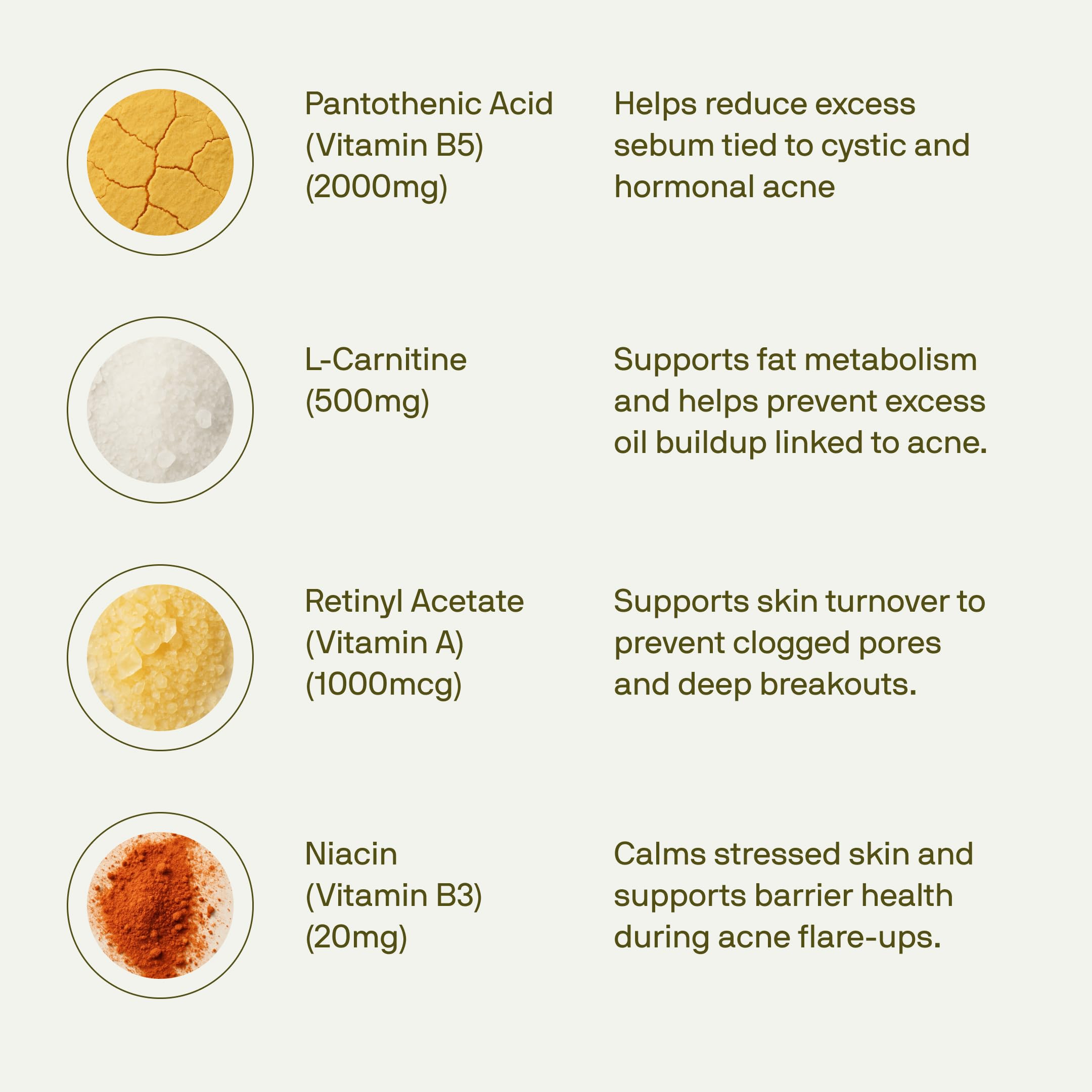 Nutriissa ACNEtane bottle on table in clean product photography