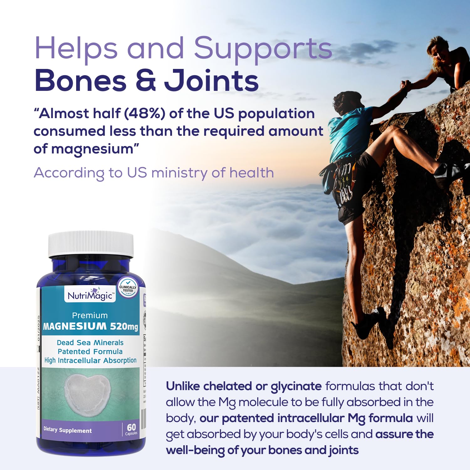 NutriMagic bone-muscle-brain support capsule for overall daily wellness