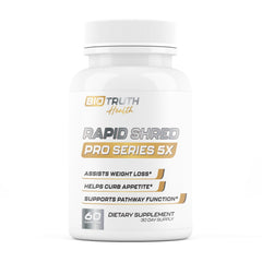 Nutrimend IQ Rapid Shred Pro Series 5X bottle front for daily energy and metabolism support.