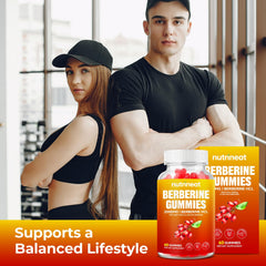 NutriNeat Berberine Gummies natural watermelon flavor for a tasty routine.