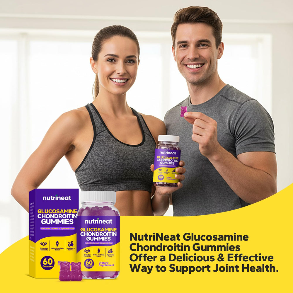 NutriNeat gummies bottle with easy daily use design.